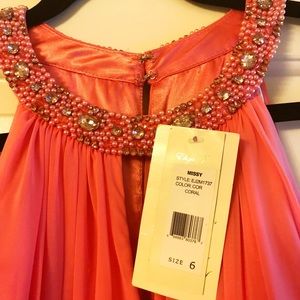 Eliza J Coral Gown
